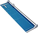 Dahle 558 Professional Rolling Trimmer, 51-1/8' Cut Length, 12 Sheet Capacity, Self-Sharpening, Automatic Clamp, German Engineered Paper Cutter